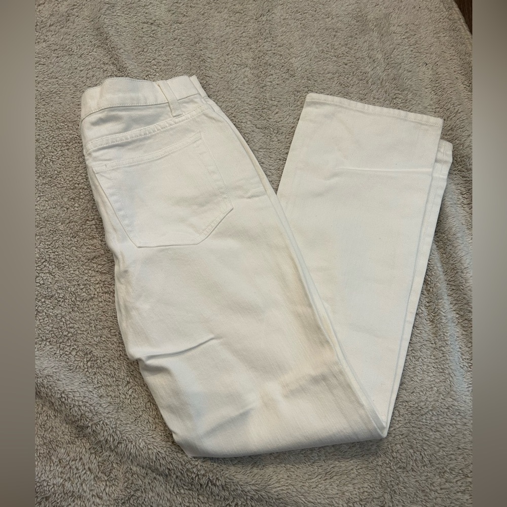 Garnet Hill Women’s White Denim Petite Pants